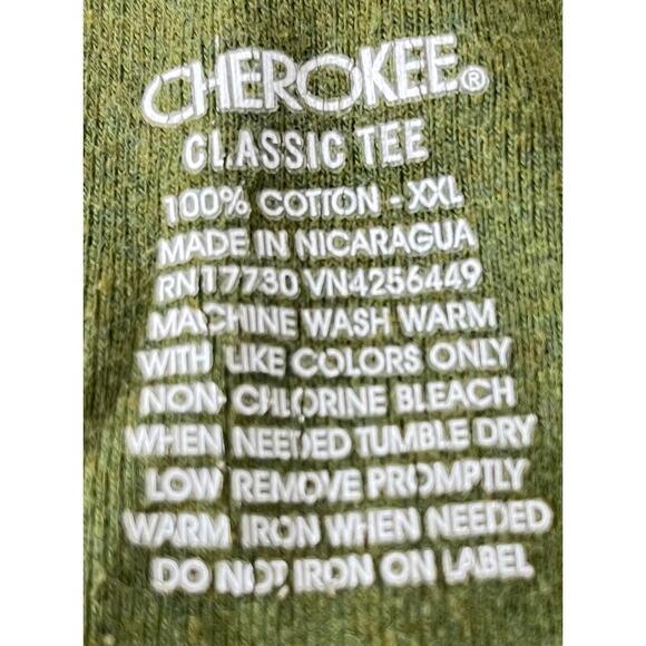 CHEROKEE LONG SLEEVE V-NECK KNIT TOP, WOMENS, XXL, GREEN, FALL-WINTER - Picture 8 of 8